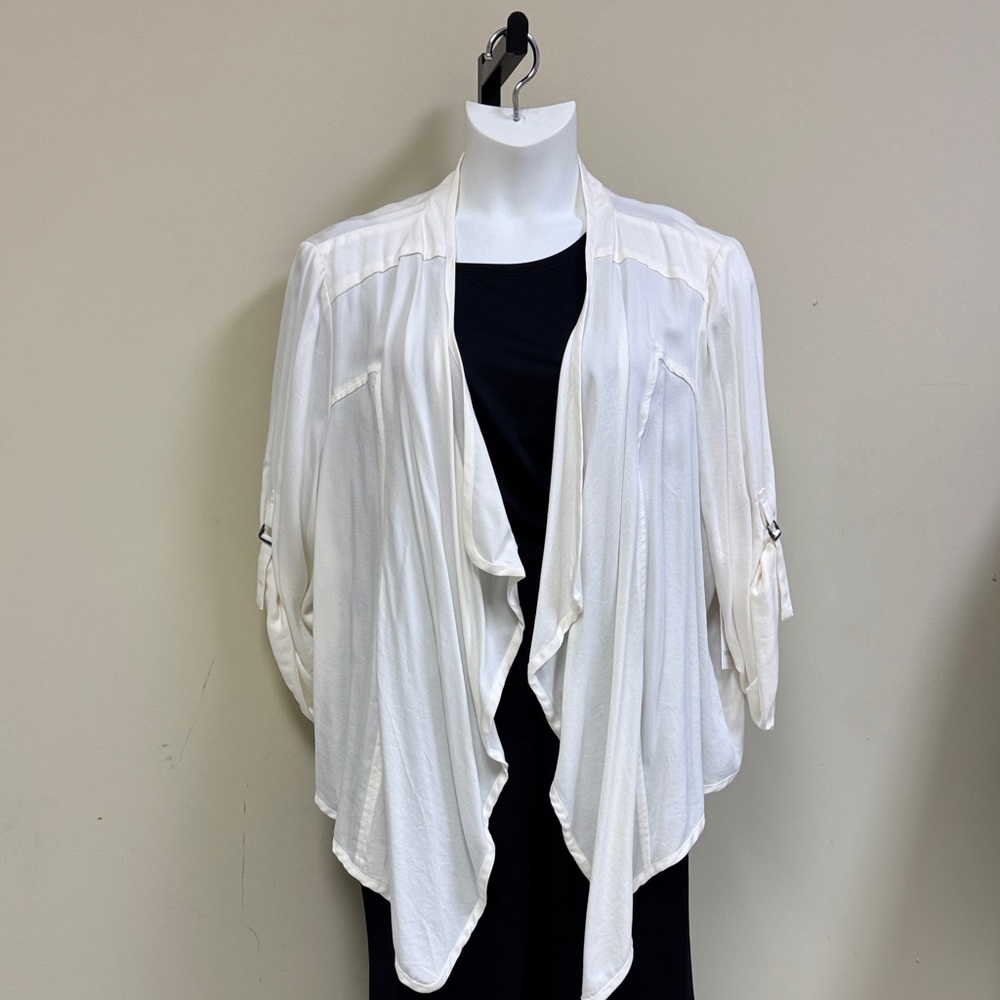 Karen Kane Cream Draped Jacket